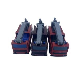 Matchbox Lot of 3 Snorkel Fire Engines With Extending Buckets